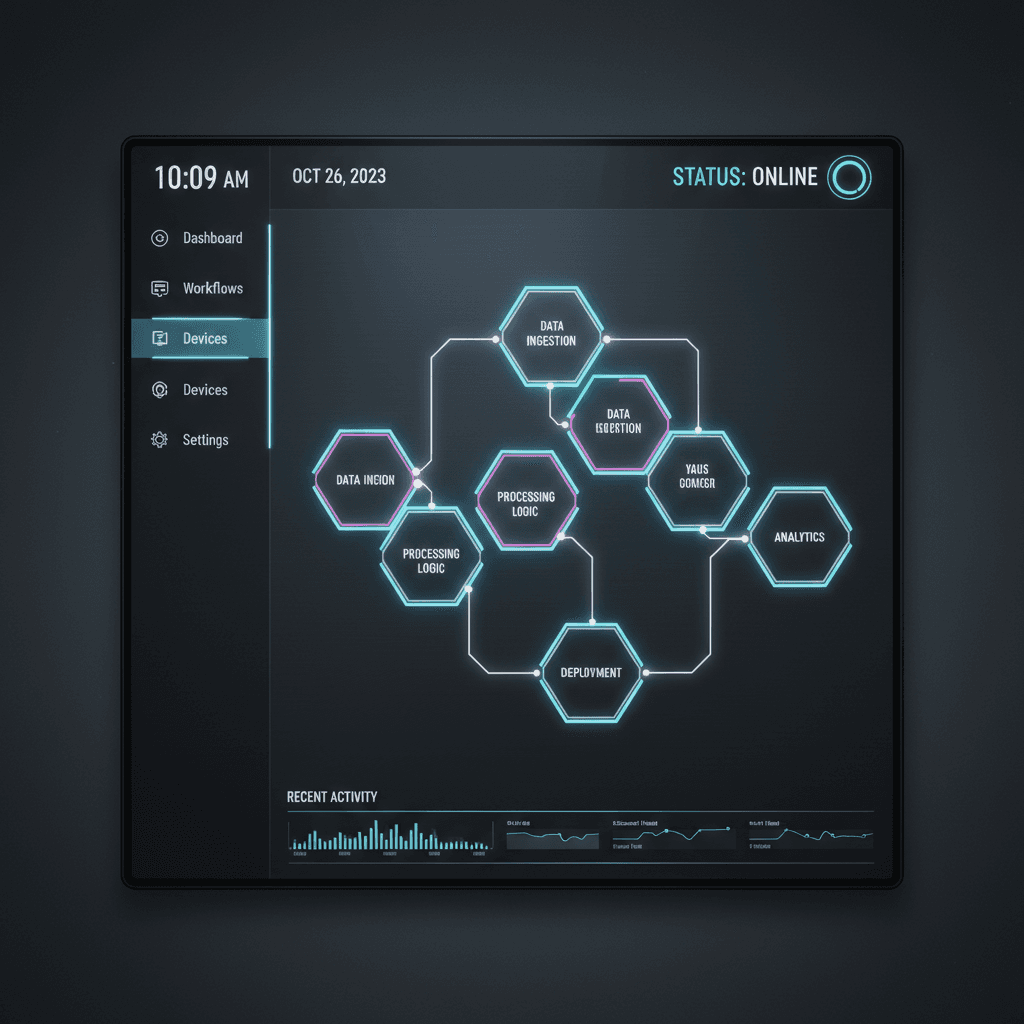 FASHSYST automation dashboard showing workflow management