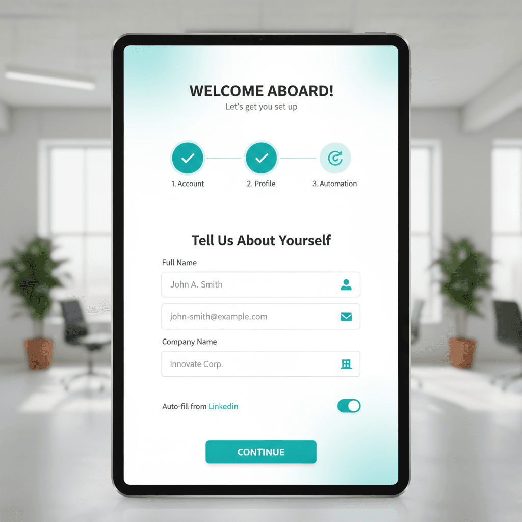 Automated customer onboarding process visualization