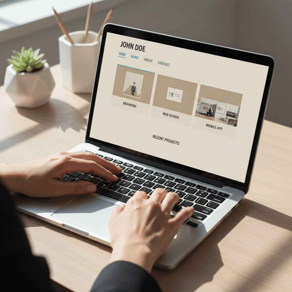 Modern website dashboard interface